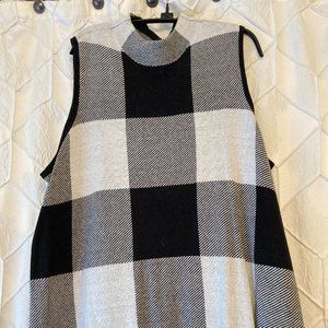 Buffalo Plaid Sweater Vest - Chico's Size 3